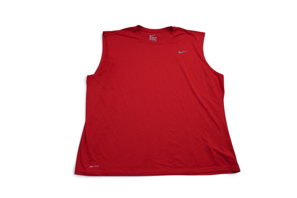 Nike Dri-FIT Shirt Mens 4XL Red Tank Top Sleeveless Athletic Running Training